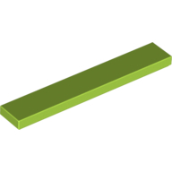 Flat Tile 1X6 - Bright Yellowish Green