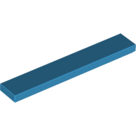 Flat Tile 1X6 - Dark Azur