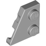 Left Plate 2X2, 27 Deg. - Medium Stone Grey