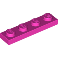 Plate 1X4 - Bright Purple