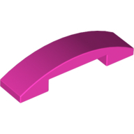 Plate W. Bow 1X4X2/3 - Bright Purple