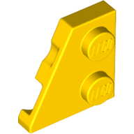 Left Plate 2X2 27 Deg - Bright Yellow