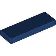 Flat Tile 1X3 - Earth Blue