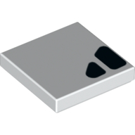 Flat Tile 2X2, No. 545 - White