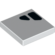 Flat Tile 2X2, No. 544 - White