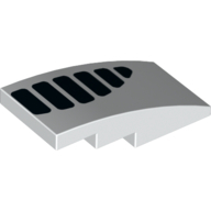 Brick 2X4, W/ Bow, No. 6 - White