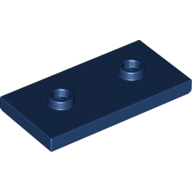 Plate 2X4, W/ 2 Knobs - Earth Blue