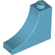Brick 1X3X2 W. Inside Bow - Medium Azur