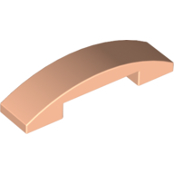 Plate W. Bow 1X4X2/3 - Light Nougat