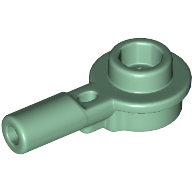 Plate 1X1 Round W/ Horizontal 3.2 Shaft - Sand Green