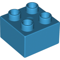 Duplo Brick 2X2 - Dark Azur