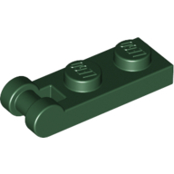 Plate 1X2 W/Shaft Minuscule3.2 - Earth Green
