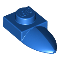 Plate 1X1 W/Tooth - Bright Blue