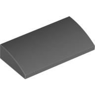 Plate W. Bow 2X4X2/3 - Dark Stone Grey