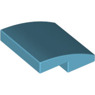 Plate W. Bow  2X2X2/3 - Medium Azur
