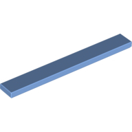 Flat Tile 1X8 - Medium Blue