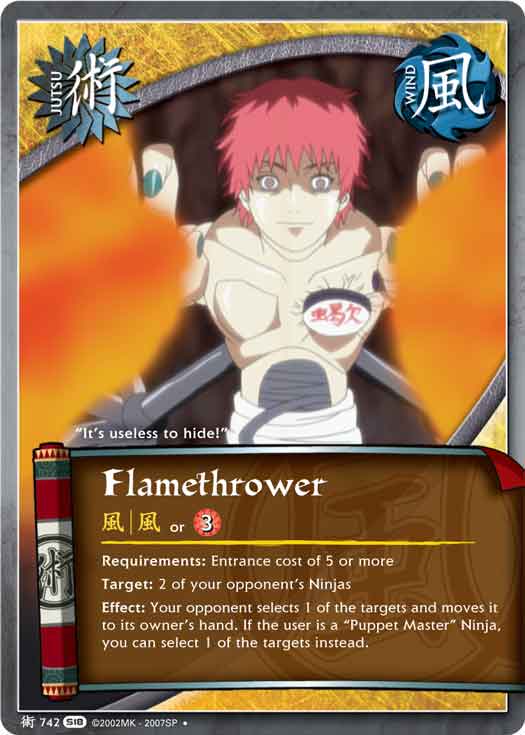 Flamethrower - J-742 - Uncommon - 1st Edition