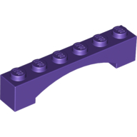 Brick 1X6 W/Inside Bow - Medium Lilac