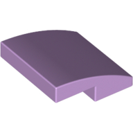 Plate W. Bow  2X2X2/3 - Lavender