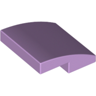Plate W. Bow  2X2X2/3 - Lavender