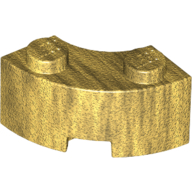 Brick 2X2W.Inside And Outs.Bow - Warm Gold