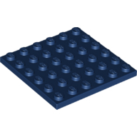 Plate 6X6 - Earth Blue