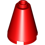 Nose Cone 2X2X2 - Bright Red
