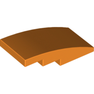 Brick W. Bow 2X4 - Bright Orange