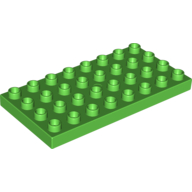 Duplo Plate 4X8 - Bright Green