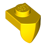 Plade 1X1 M. 1 Lod. Tand - Bright Yellow