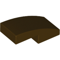Plate W. Bow 1X2X2/3 - Dark Brown