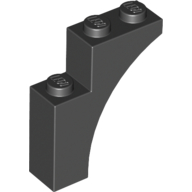 Brick With Bow 1X3X3 - Black