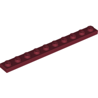 Plate 1X10 - Dark Red