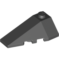Left Roof Tile 2X4 W/Angle - Black