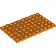 Plate 6X10 - Bright Orange