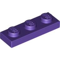 Plate 1X3 - Medium Lilac