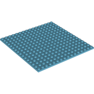 Plate 16X16 - Medium Azur
