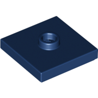 Plate 2X2 W 1 Knob - Earth Blue