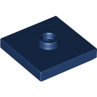 Plate 2X2 W 1 Knob - Earth Blue