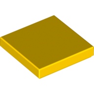 Flat Tile 2X2 - Bright Yellow