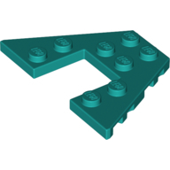 Plate 6X4 W/Angle - Bright Bluish Green
