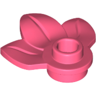 Plant, W/ Plate 1X1, No. 1 - Vibrant Coral