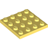 Plate 4X4 - Cool Yellow