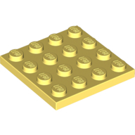 Plate 4X4 - Cool Yellow