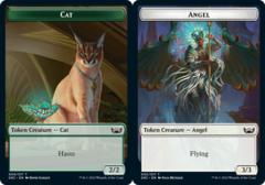 Angel (002) // Cat (009) Double-Sided Token - Foil