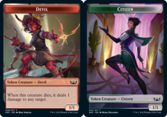 Citizen (012) // Devil (008) Double-Sided Token - Foil