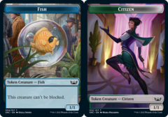 Citizen (012) // Fish (004) Double-Sided Token - Foil