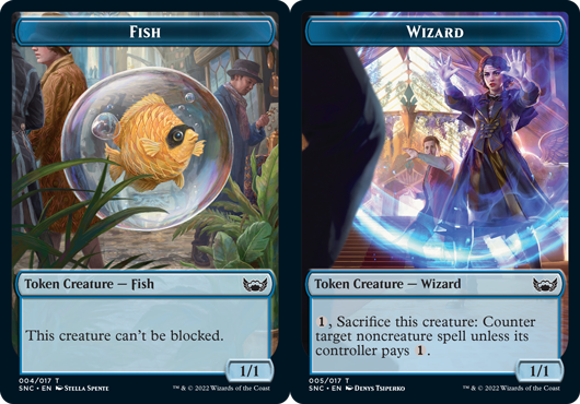 Fish Token // Wizard Token - Foil