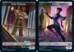 Citizen (012) // Ogre Warrior (006) Double-Sided Token - Foil