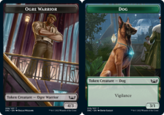 Ogre Warrior Token // Dog Token - Foil